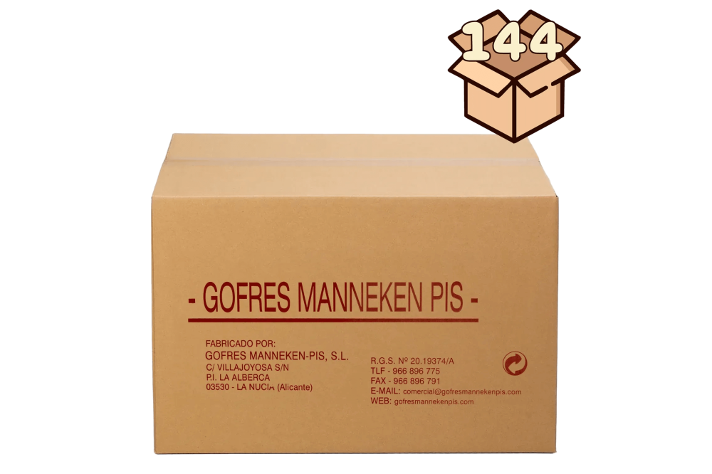 Caja de 144 masas de gofres manneken-pis congeladas