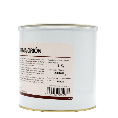 Crema de cacao y avellanas - 3 kg