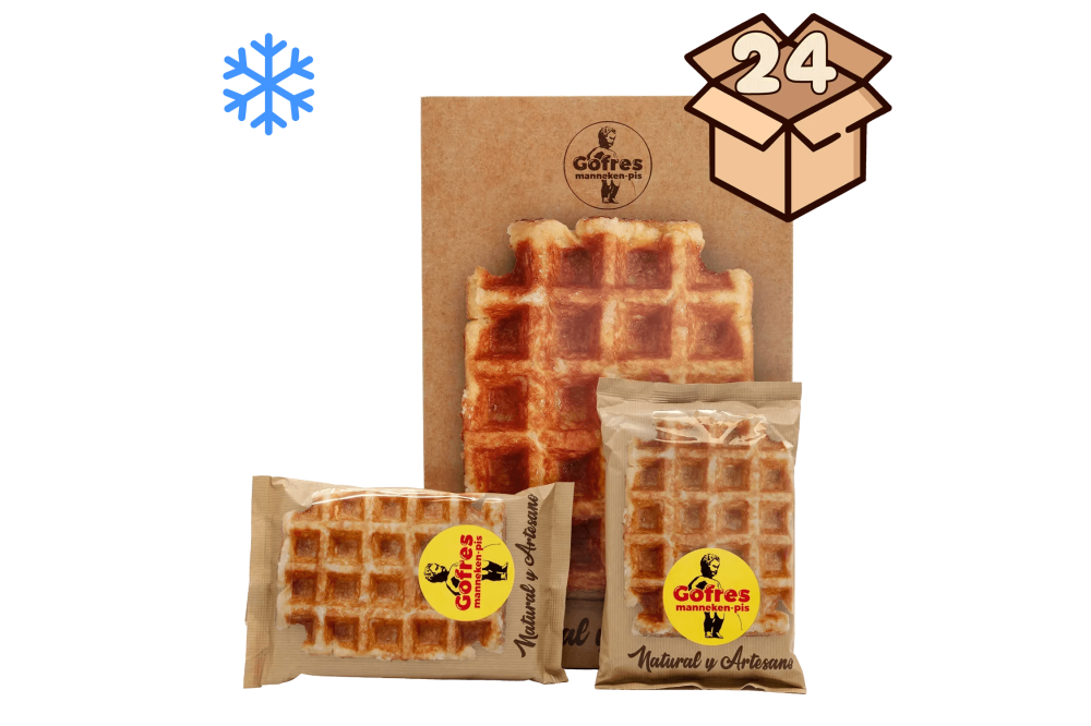 Caixa de 24 Gofres Manneken-Pis congelados