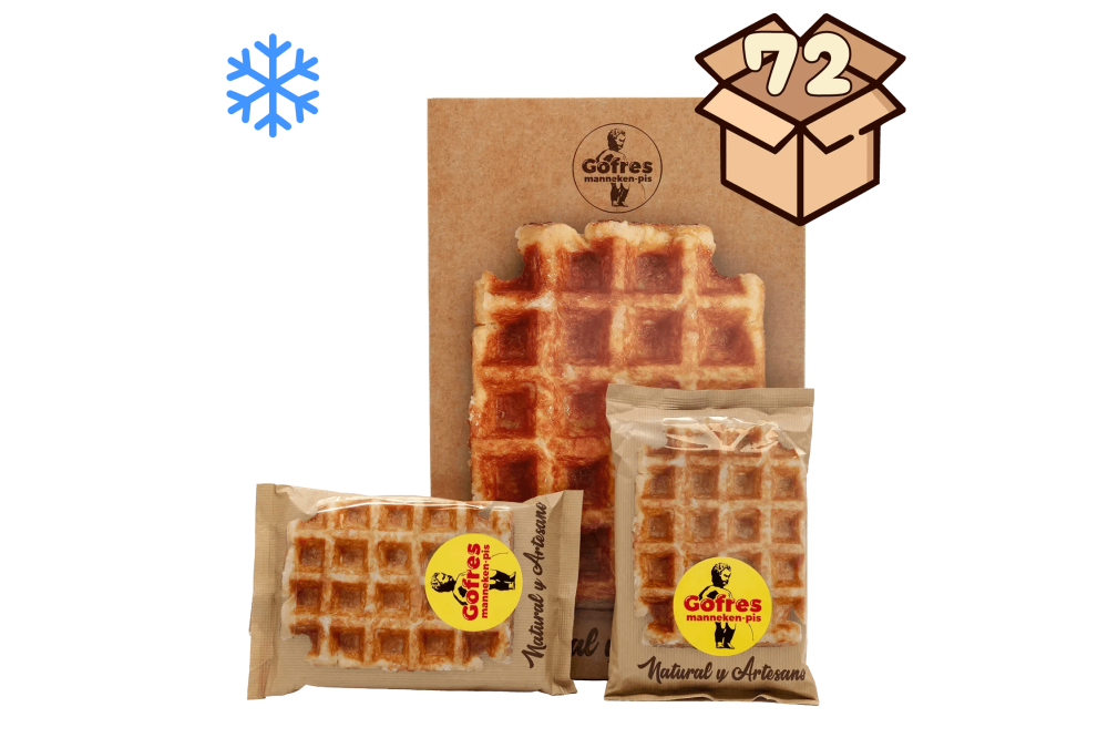 Caixa de 72 Gofres Manneken-Pis congelados