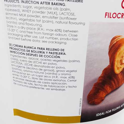 Crema de chocolate blanco - 25 kg