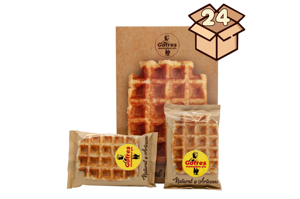 Caja de 24 Gofres Manneken-pis Frescos