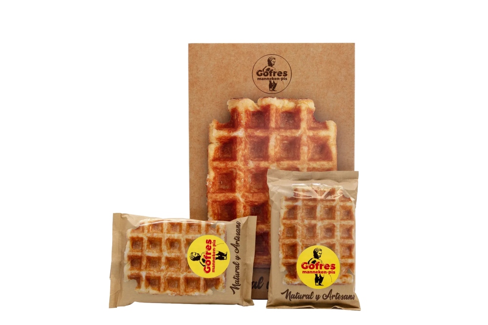 Caixa de 72 Gofres Manneken-Pis frescos