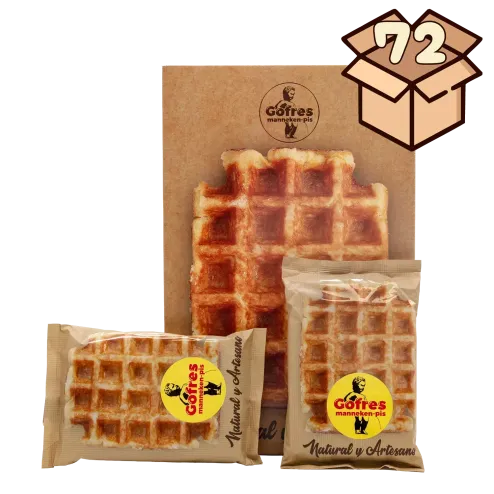Caixa de 72 Gofres Manneken-Pis frescos